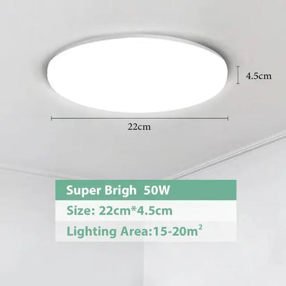 Modern white circular led ceiling lights bedroom sleek design