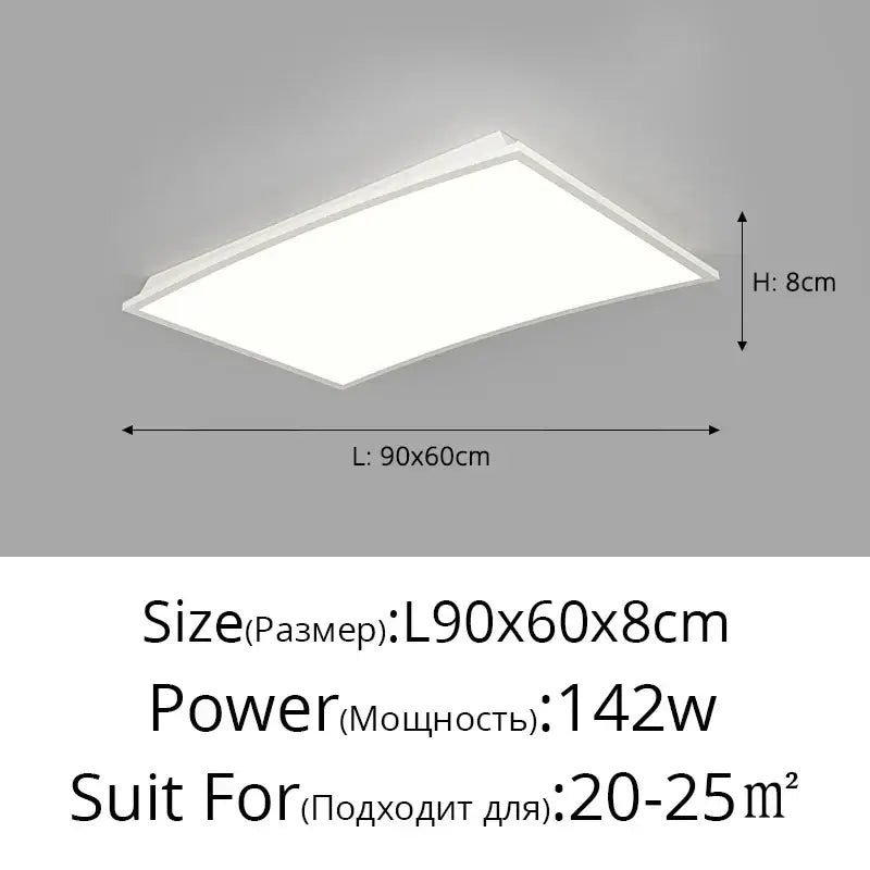 Modern minimalist black led ceiling lights for bedroom