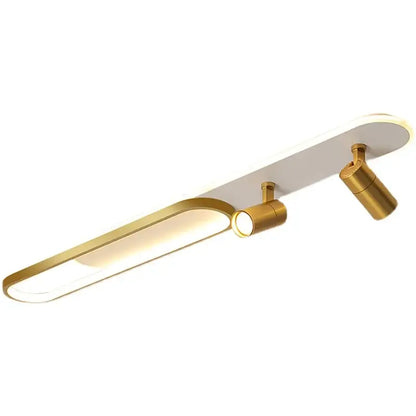 Modern gold led ceiling lights with spotlights for living room