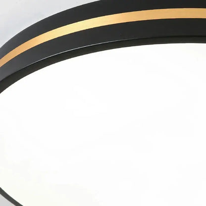 Modern black & gold led ceiling light living room minimalist lamp