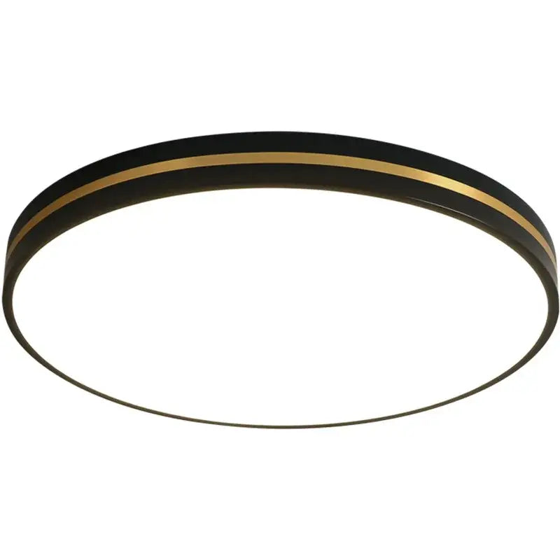 Modern black & gold led ceiling light living room minimalist lamp