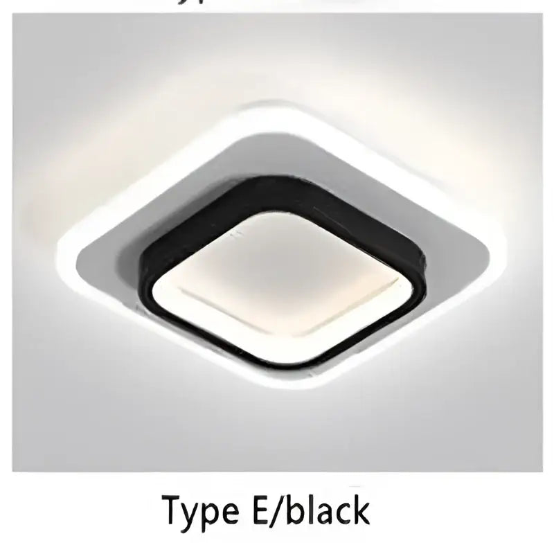 Modern minimalist black & white led ceiling lights bedroom living room