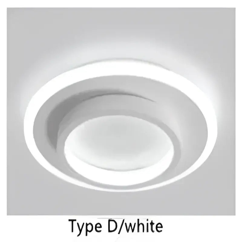 Modern minimalist black & white led ceiling lights bedroom living room