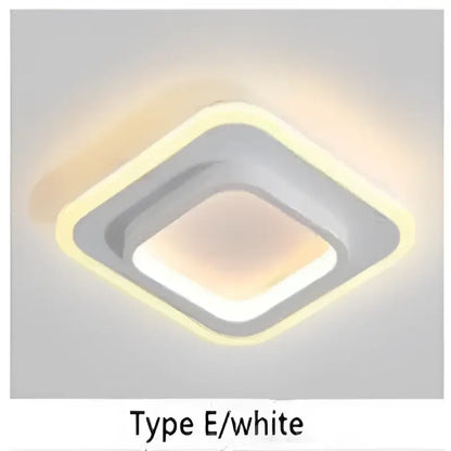 Modern minimalist black & white led ceiling lights bedroom living room