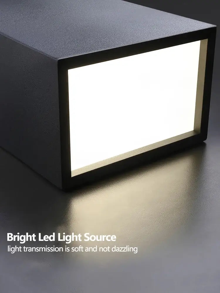 Modern black rectangular led ceiling lights for living room