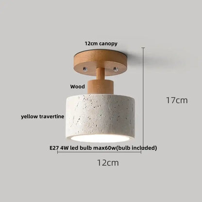 Modern style concrete led ceiling lights living room dome pair
