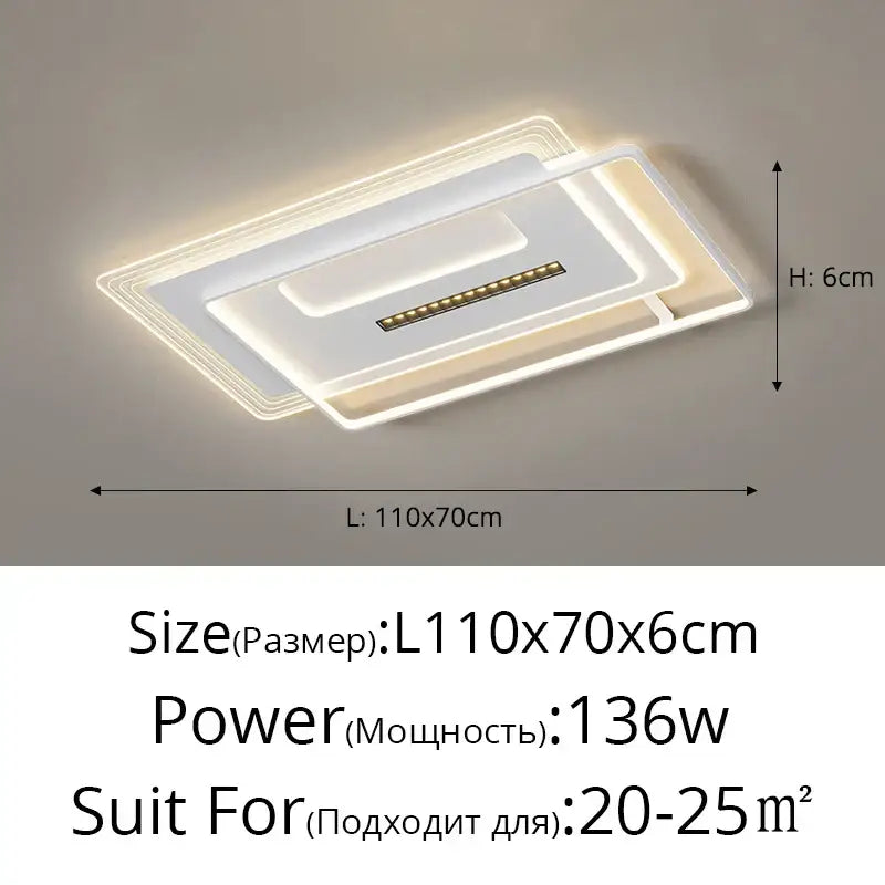 DecorBites™ LED Ceiling Lights Techo for Living Room Study Dining Kitchen Decor