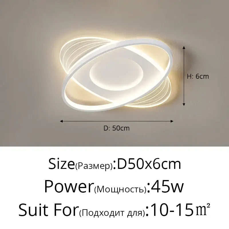 DecorBites™ LED Ceiling Lights Techo for Living Room Study Dining Kitchen Decor