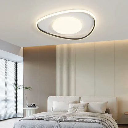 Modern white & gold square led ceiling lights for living room
