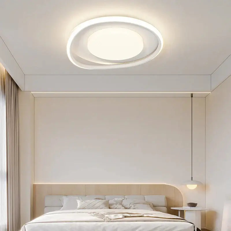 Modern white & gold square led ceiling lights for living room