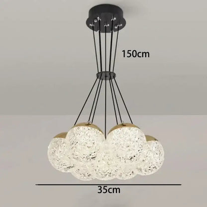 Modern cloud crystal led chandelier ceiling lamp for bedroom decor