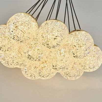 Modern cloud crystal led chandelier ceiling lamp for bedroom decor