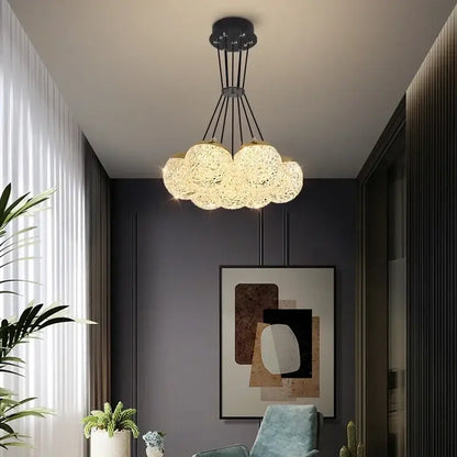 Modern cloud crystal led chandelier ceiling lamp for bedroom decor