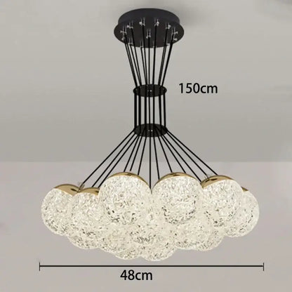 Modern cloud crystal led chandelier ceiling lamp for bedroom decor