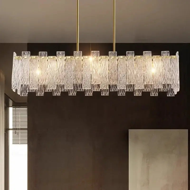 Modern gold led chandelier ceiling lamp for living room