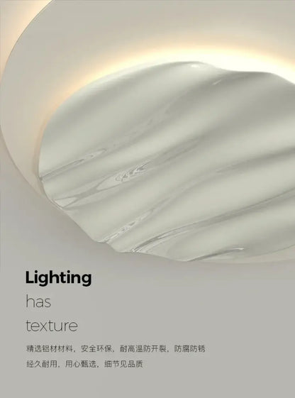 Modern mirrored ring led chandelier ceiling light for living room