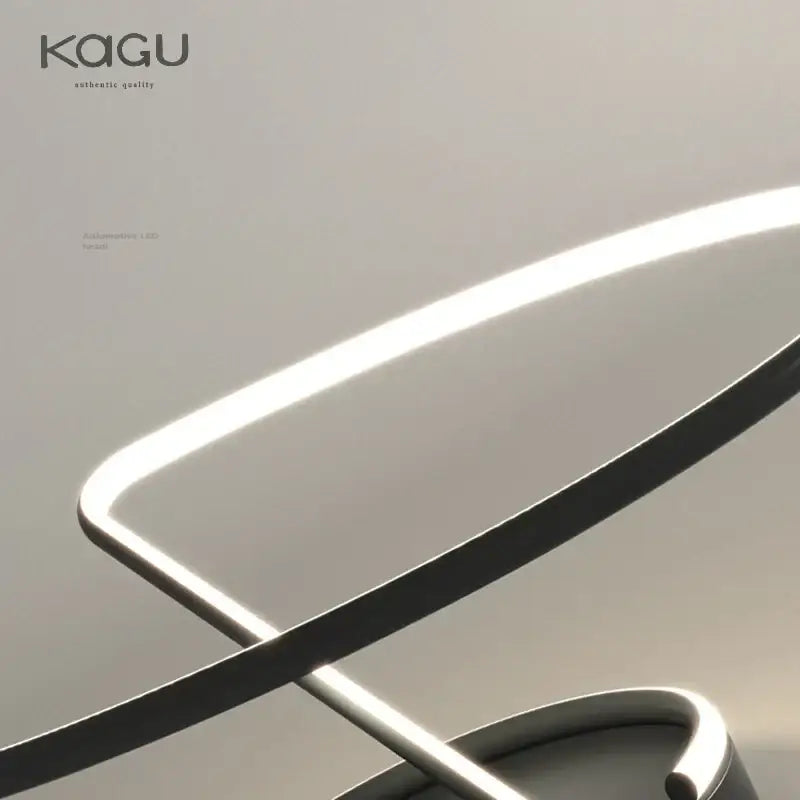 Modern black circular led chandelier for living room ceiling lighting