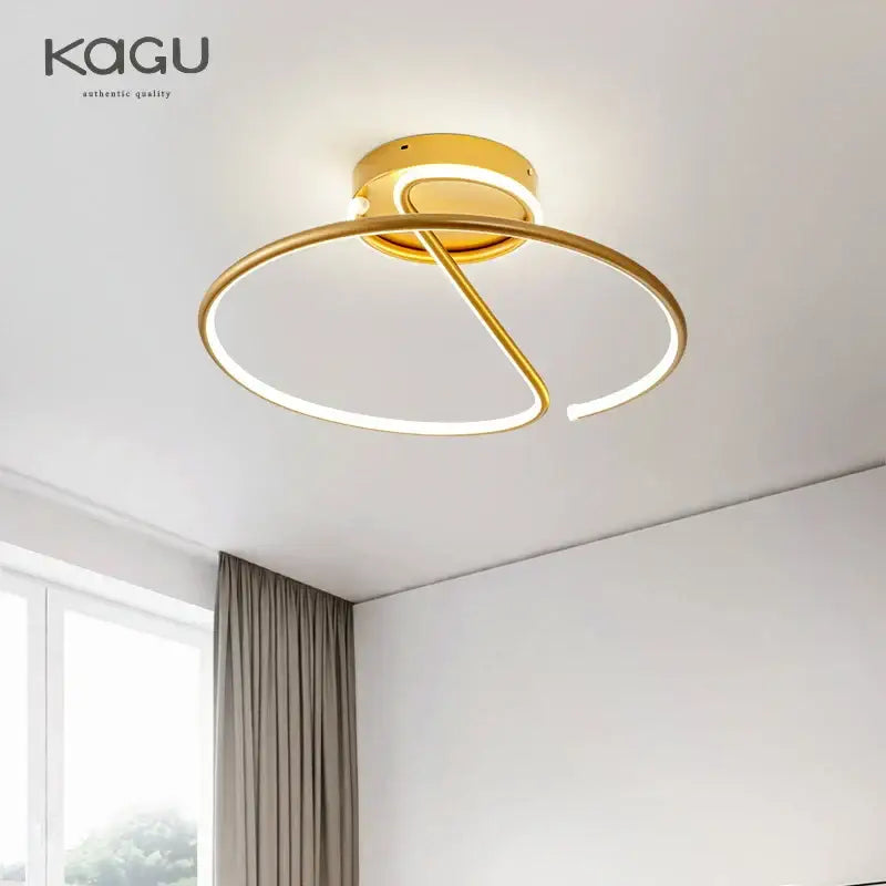 Modern black circular led chandelier for living room ceiling lighting