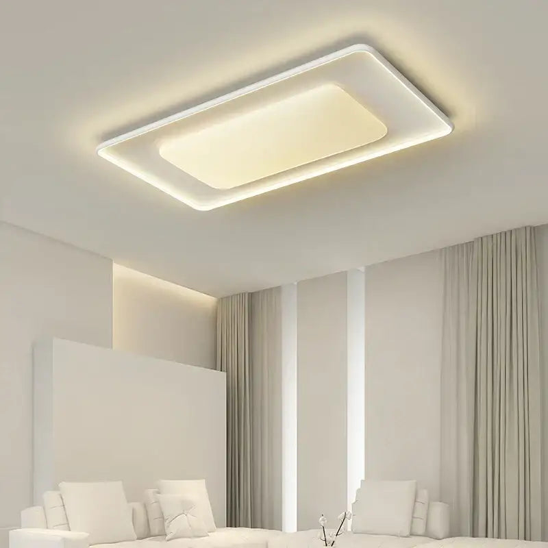 Modern minimalist white led chandelier kitchen island lighting