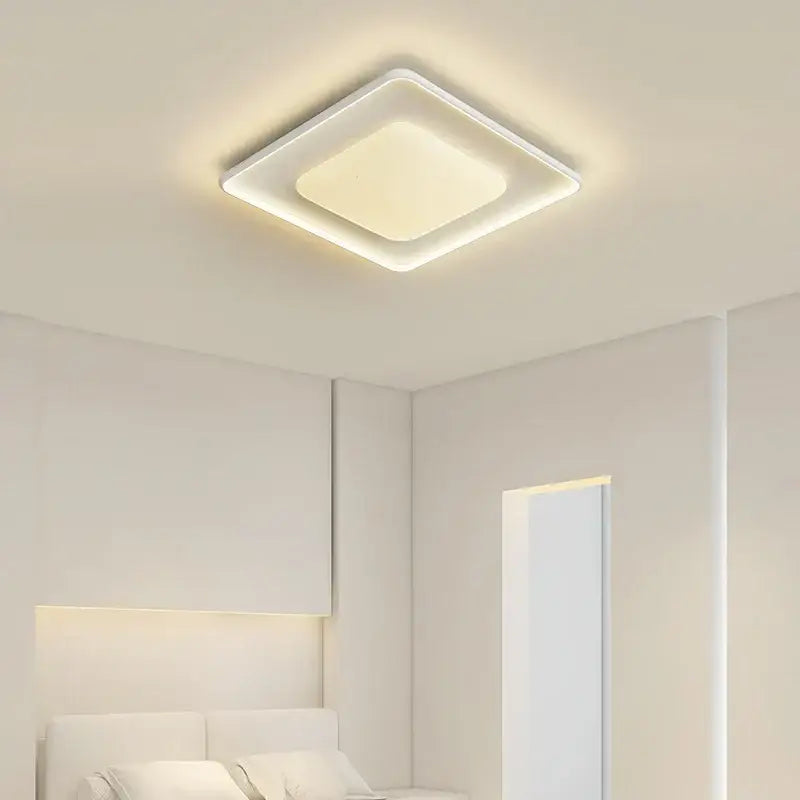 Modern minimalist white led chandelier kitchen island lighting