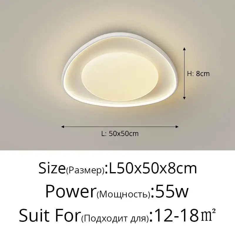 Modern minimalist white led chandelier kitchen island lighting
