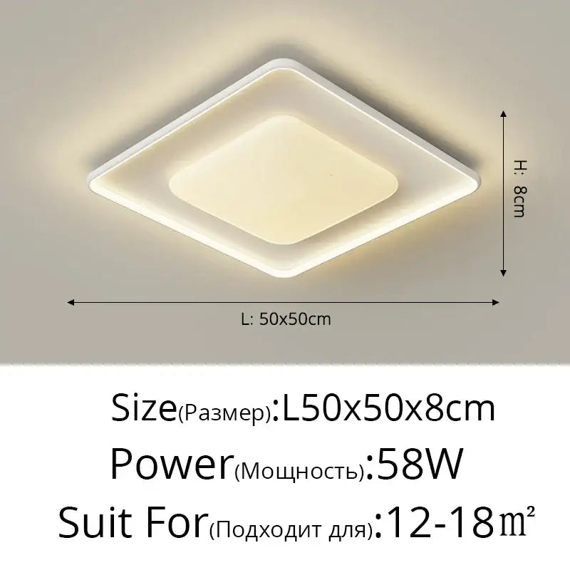 Modern minimalist white led chandelier kitchen island lighting