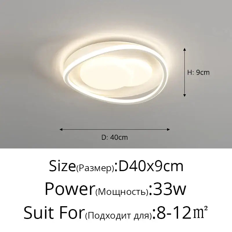 Modern rectangular white led chandelier light for living room