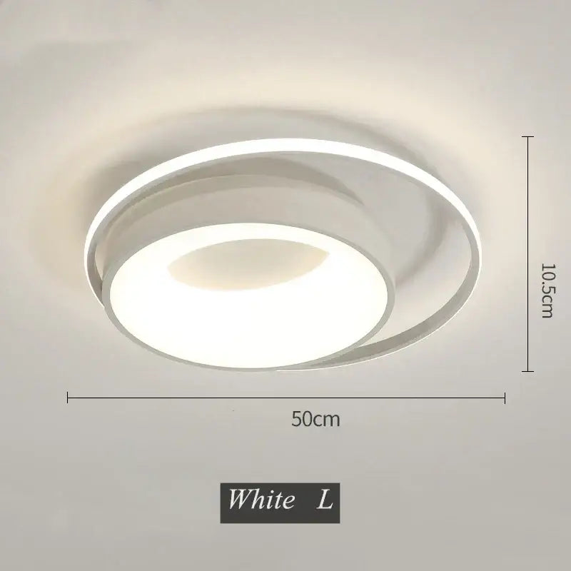 Modern black & white led chandelier light for living room