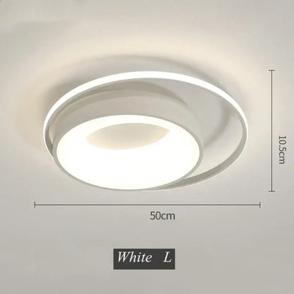 Modern black & white led chandelier light for living room