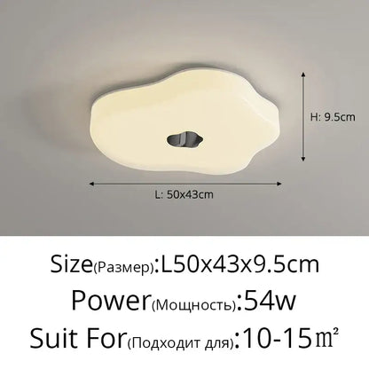 Modern minimalist off-white led chandelier living room light