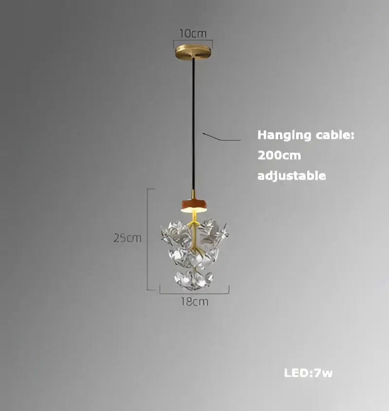 Modern gold and black led chandelier lighting for dining room