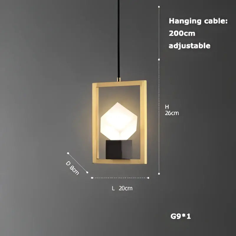 Modern gold and black led chandelier lighting for dining room