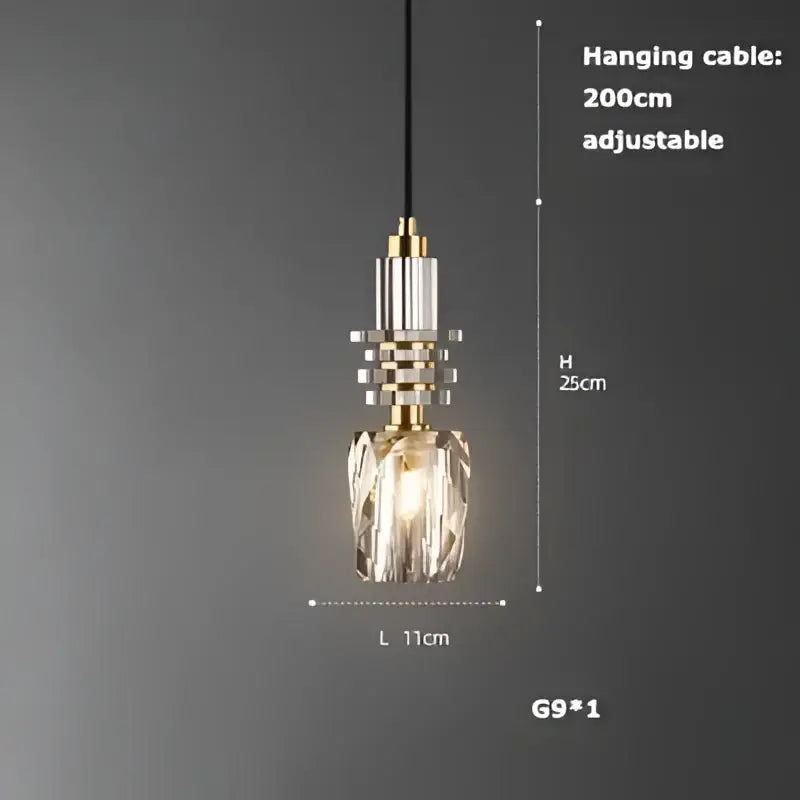 Modern gold and black led chandelier lighting for dining room