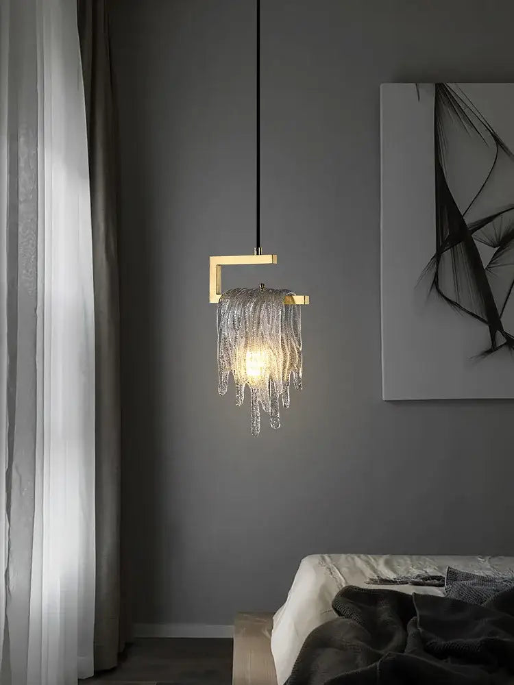 Modern gold and black led chandelier lighting for dining room