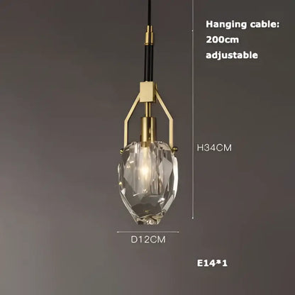 Modern gold and black led chandelier lighting for dining room