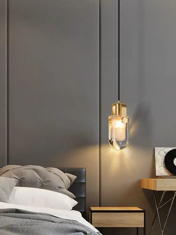 Modern gold and black led chandelier lighting for dining room