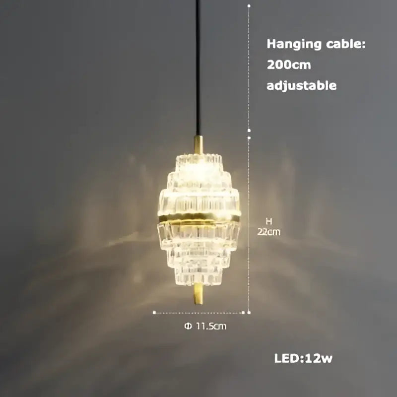 Modern gold and black led chandelier lighting for dining room