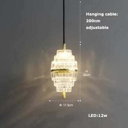 Modern gold and black led chandelier lighting for dining room