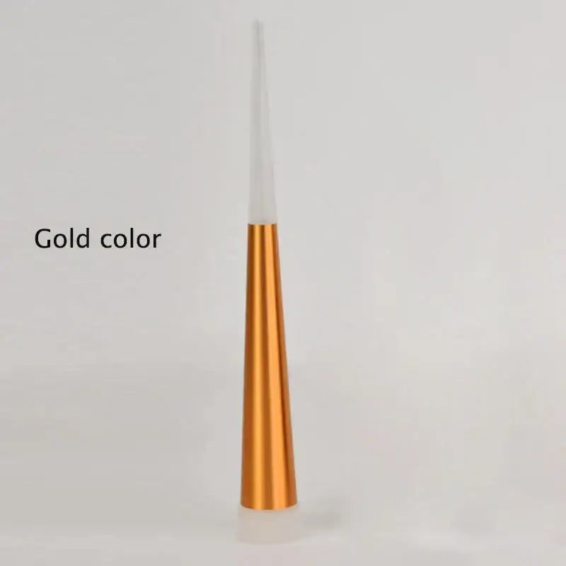 Modern tapered gold led chandelier staircase pendant light