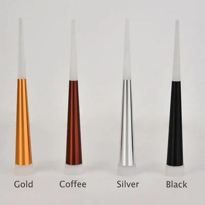 Modern tapered gold led chandelier staircase pendant light