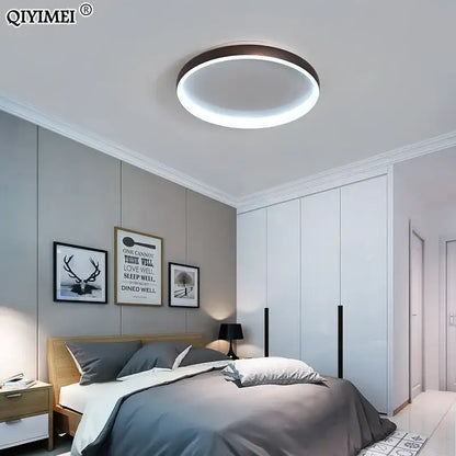 Modern minimalist gold led chandelier for living room