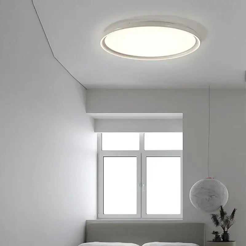 Modern black circular led chandelier lights for dining room