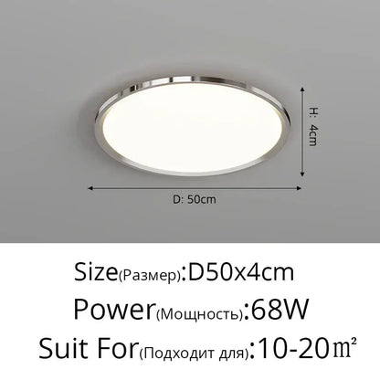 Modern chrome three circle led chandelier living room light