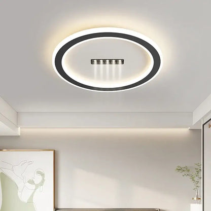 Modern black & white led chandelier lights living room spotlight