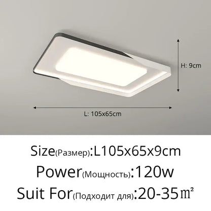 Modern black & white led chandelier lights for kitchen dining room