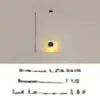 Modern black circular led chandelier for living room