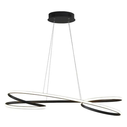 Modern black & white led chandelier dining room light