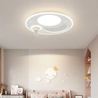 Modern astronaut space decorbites led chandelier bedroom light