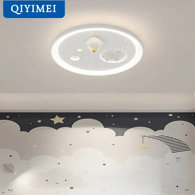 Modern astronaut space led chandelier bedroom light