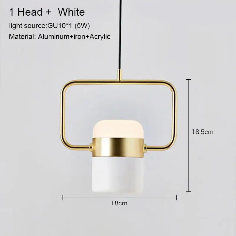 Modern black & copper led chandelier dining room pendant light